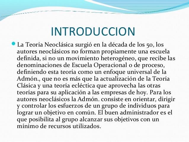 1. teoria neoclasica