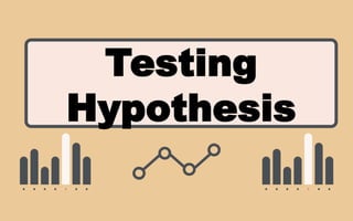 Testing
Hypothesis
 