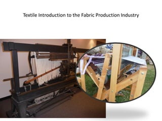 Textile Introduction to the Fabric Production Industry

 