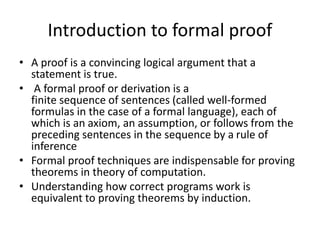 1-Theory of Computation_formal proofs.pptx | Programming Languages ...