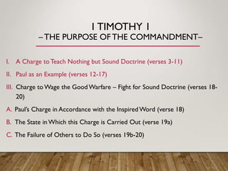 1 - The Purpose Of The Commandment.ppt