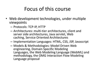 Web technologies course, an introduction | PPTX