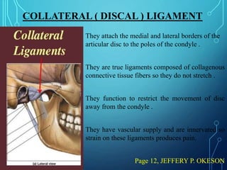 Temporomandibular joint anatomy and function | PPTX