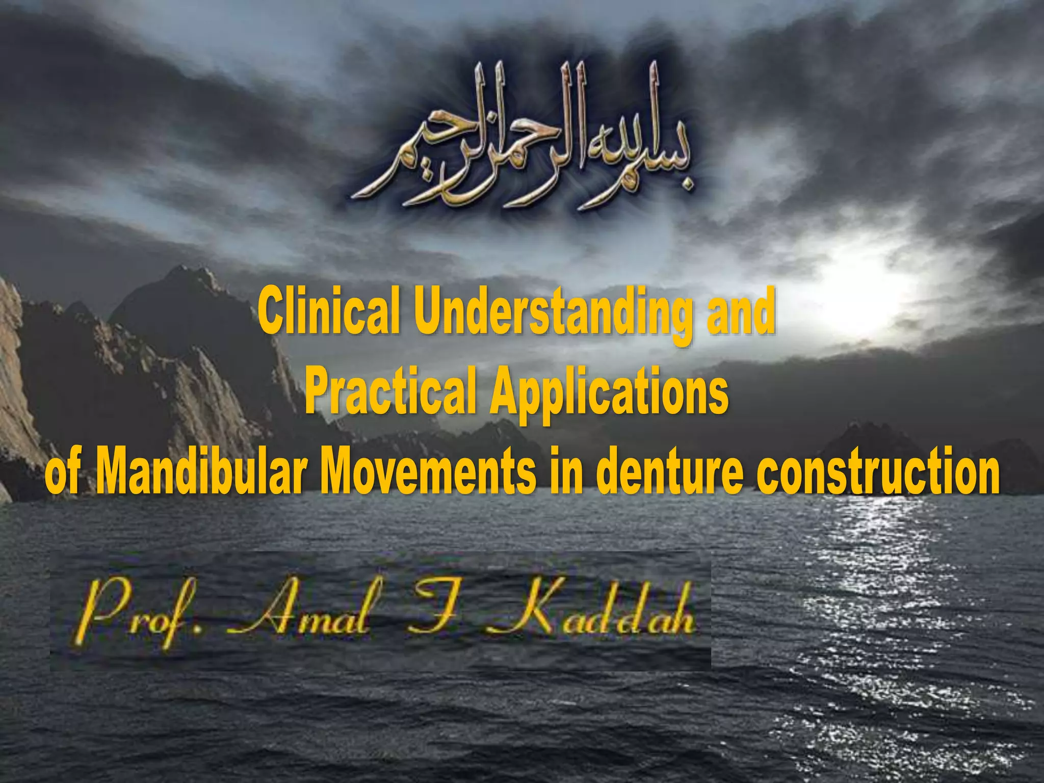 Mandibular movements | PPT