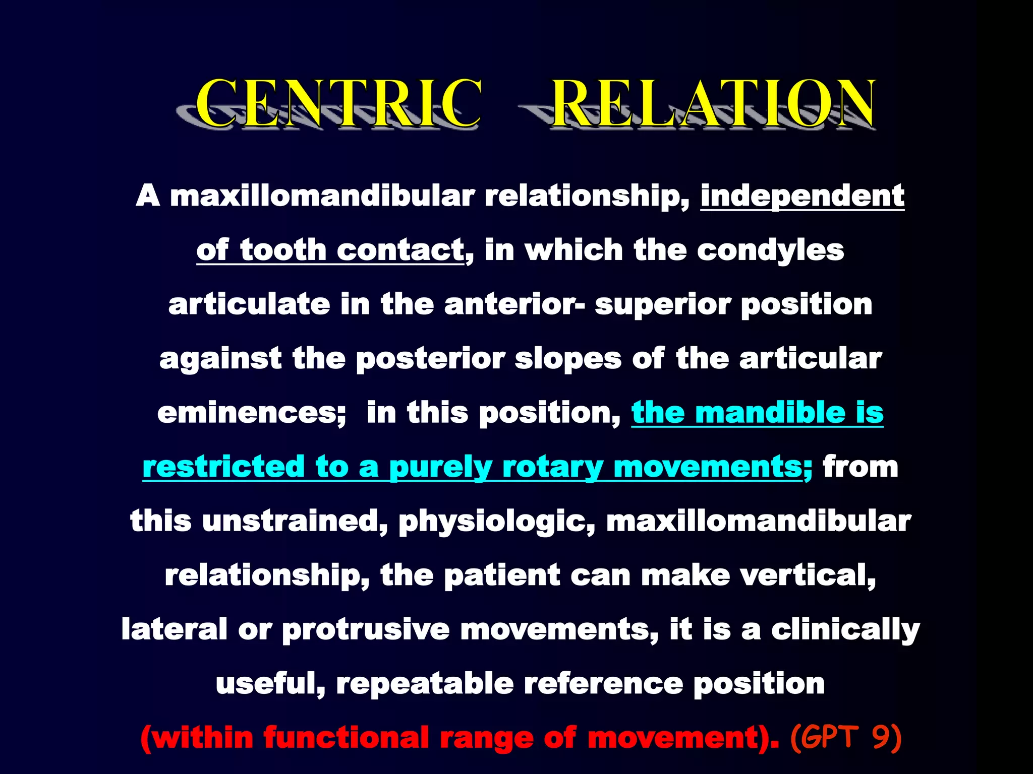 Mandibular movements | PPT