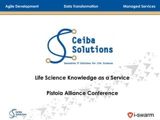 Life Science Knowledge as a Service Pistoia Alliance Conference 