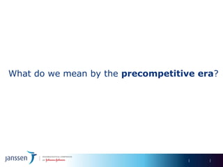 What do we mean by the precompetitive era?
 