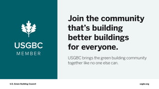 USGBC Membership | Help drive the green building movement