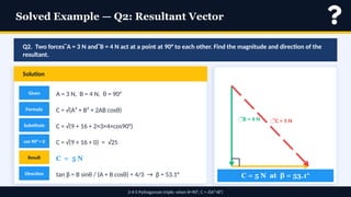Comprehensive Guide to Scalars and Vectors in 2D Physics Motion | PPTX