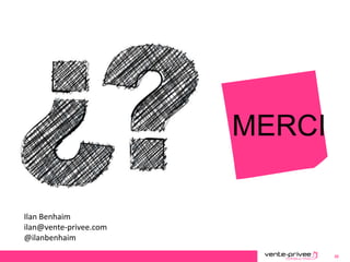 Document confidentiel – Plaquette vente-privee consulting 20
Ilan Benhaim
ilan@vente-privee.com
@ilanbenhaim
MERCI
 