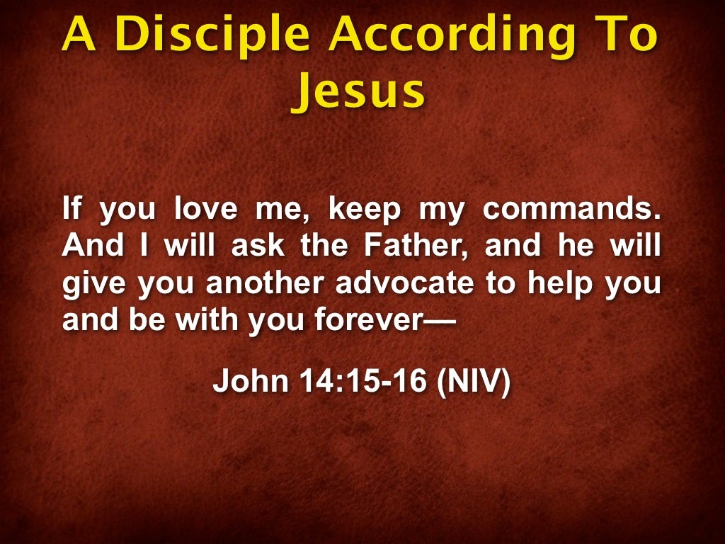 1. What Does It Mean to be a Disciple of Jesus? Keynote