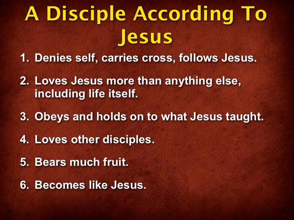 1. What Does It Mean to be a Disciple of Jesus? Keynote