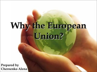 Why the European
          Union?


Prepared by
Chernenko Alena
 