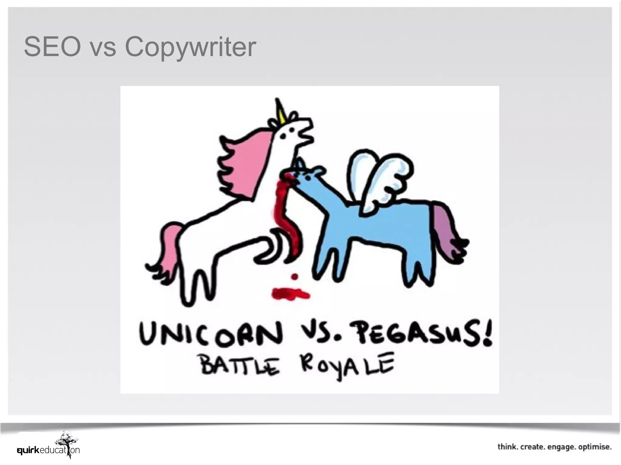 SEO vs Copywriter
 