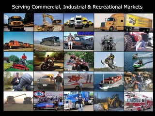 Serving Commercial, Industrial & Recreational Markets
 