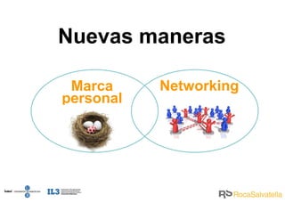 Marca personal Networking Nuevas maneras 