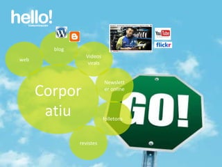 www.hellocomunicacion.com Corporatiu blog web Videos virals Newsletter online folletons revistes 