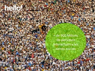 + de 900 Milions de persones interactuen a les xarxes socials 