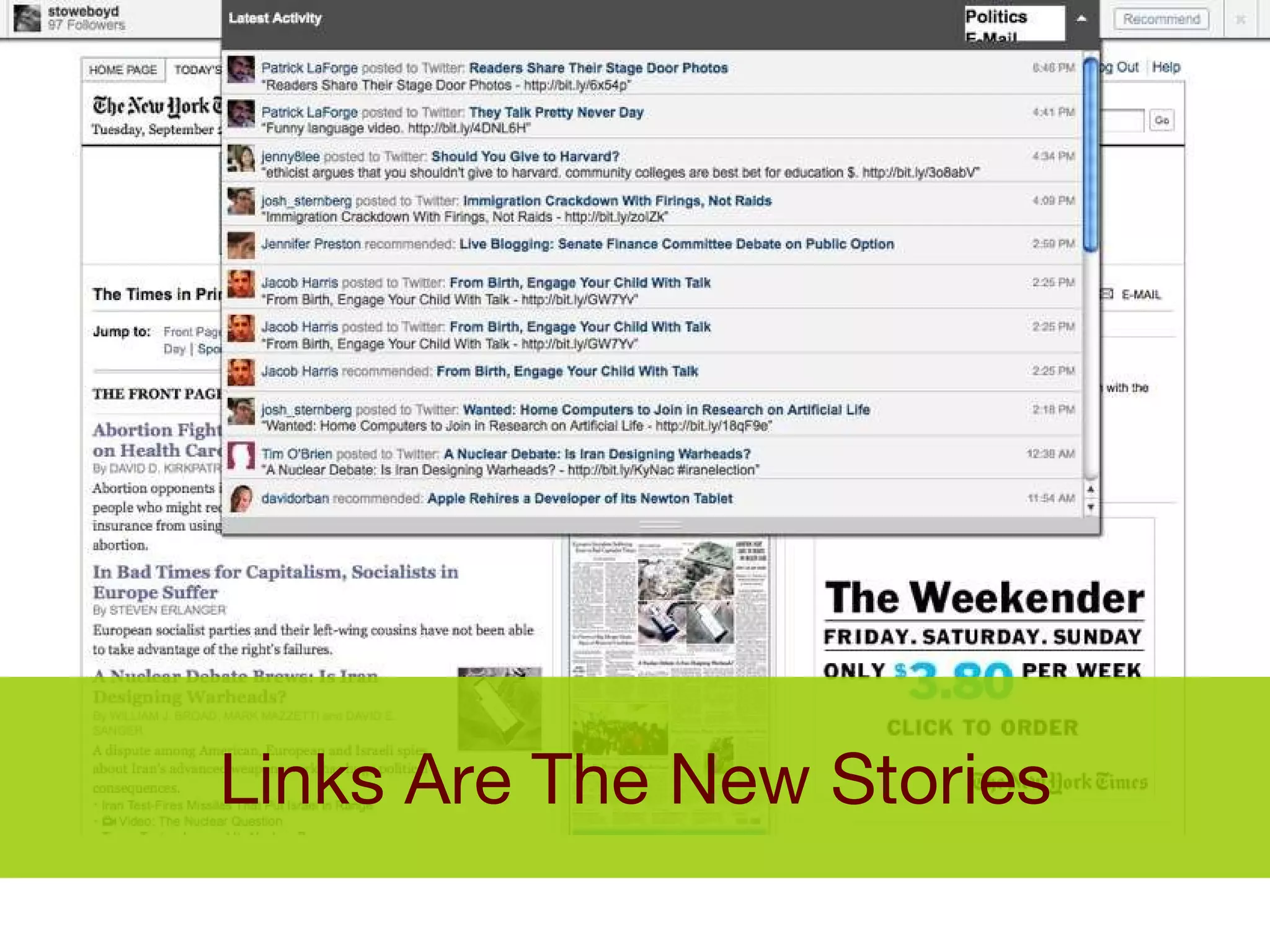 Links Are The New Stories 