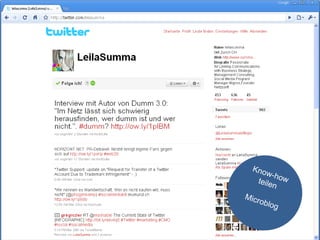 Know-how teilen Microblog 