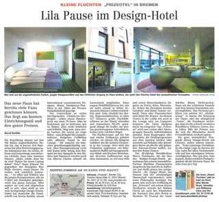 Lila Pause im Design-Hotel (Hamburger Abendblatt 14.04.10)