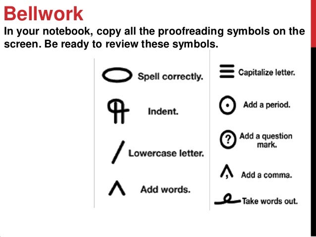 Proofreading process