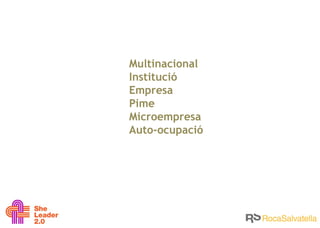 Multinacional Institució Empresa Pime Microempresa Auto-ocupació 