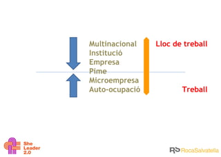 Lloc de treball Treball Multinacional Institució Empresa Pime Microempresa Auto-ocupació 
