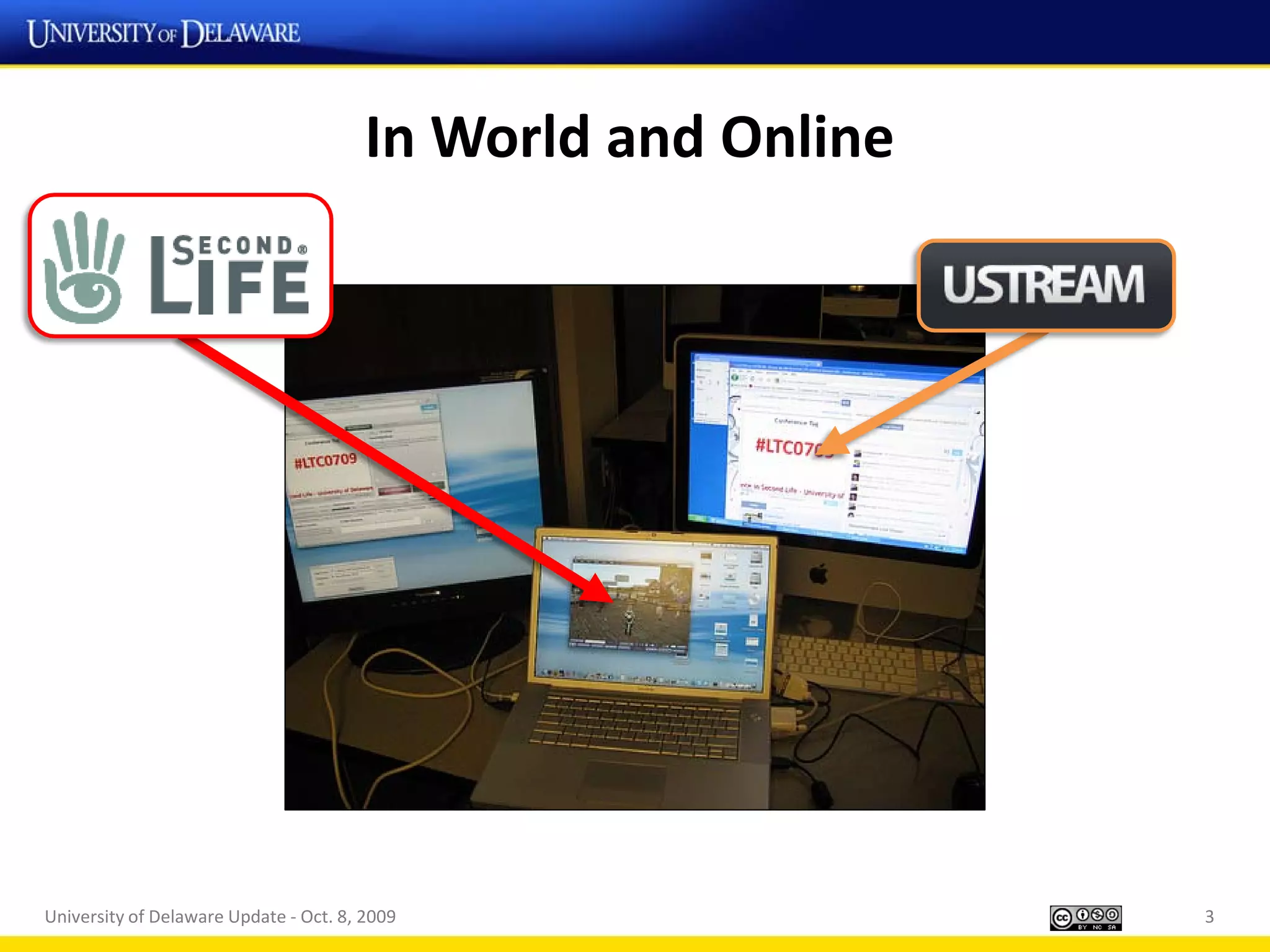 In World and Online




University of Delaware Update - Oct. 8, 2009                  3
 