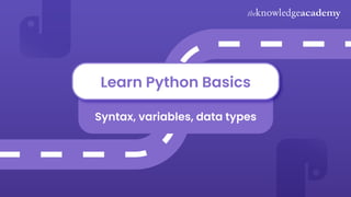 Kickstart your career as a Python Developer. | PPT