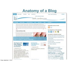 Anatomy of a Blog




Friday, September 17, 2010
 