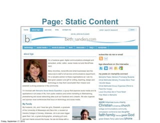 Page: Static Content




Friday, September 17, 2010
 