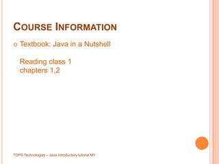 Introduction to Java programming | PPT