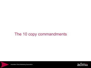 The 10 copy commandments 