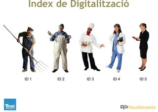 Índex de Digitalització
ID 1 ID 2 ID 3 ID 4 ID 5
 
