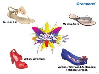 34
Melissa Arara
Melissa Amazonas
Melissa Lua
Vivienne Westwood Anglomania
+ Melissa Ultragirl.
 