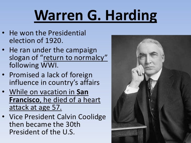 an analysis of warren hardings goals and speech return to normalcy an analysis of warren hardings goals and speech return to normalcy