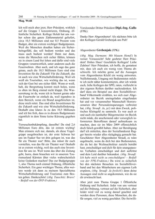 10. LTG-Sitzung am 17. Dezember 2009