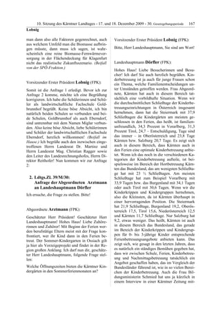 10. LTG-Sitzung am 17. Dezember 2009