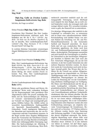 10. LTG-Sitzung am 17. Dezember 2009