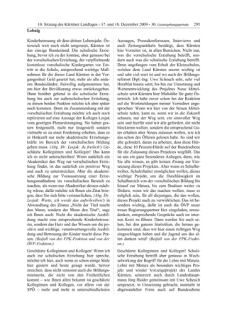 10. LTG-Sitzung am 17. Dezember 2009