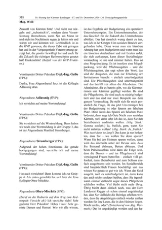 10. LTG-Sitzung am 17. Dezember 2009