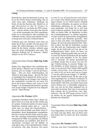 10. LTG-Sitzung am 17. Dezember 2009