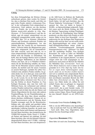 10. LTG-Sitzung am 17. Dezember 2009