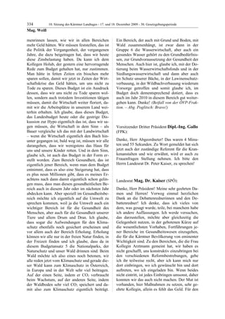 10. LTG-Sitzung am 17. Dezember 2009