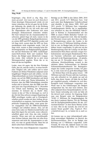 10. LTG-Sitzung am 17. Dezember 2009