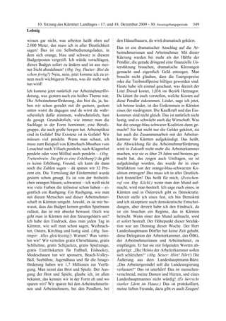 10. LTG-Sitzung am 17. Dezember 2009