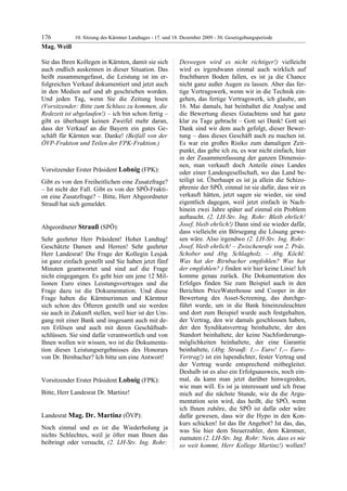 10. LTG-Sitzung am 17. Dezember 2009