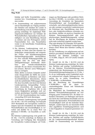 10. LTG-Sitzung am 17. Dezember 2009