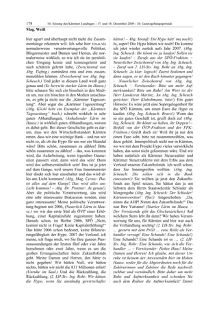 10. LTG-Sitzung am 17. Dezember 2009